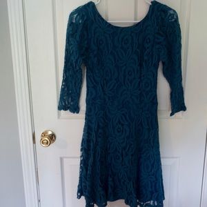 Lovefire blue lace formal dress